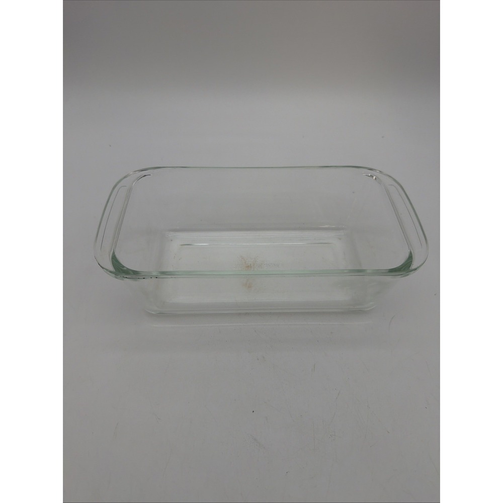 Pyrex 213 Clear Glass Loaf Pan Bread Baking Dish 1.5 Qt 8.5" x 4.5" x 2.5"